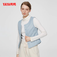 YAYA 鸭鸭羽绒服 鸭鸭轻薄羽绒服马甲女士2024年时尚保暖圆领马夹背心内搭外套