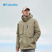 2024秋冬哥伦比亚户外男防水金点热能鹅绒三合一冲锋衣XE9603 397 L