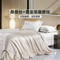 【政府补贴85折】富安娜被子黄金茧桑蚕丝被芯春秋冬被二合一被褥 SATINY 玺·御提花桑蚕丝抑菌四季被