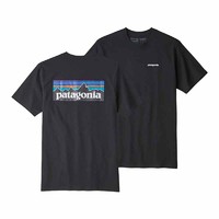 Patagonia 巴塔哥尼亚 男款短袖 P-6Logo Responsibili混纺38504