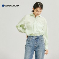 GLOBAL WORK衬衫女24秋冬季新款时尚长袖气质休闲简约上衣115543