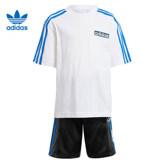 adidas 阿迪达斯 优购adidas阿迪三叶草小童SHORT TEE SET短袖套服IW3588