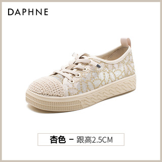 88VIP：DAPHNE 达芙妮 渔夫鞋女2024软底夏季网面蕾丝透气凉鞋一脚蹬软底薄款单鞋