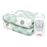 彩虹电热毯单双人无纺布面料三档调控高温自动断电排潮电毯子电褥子 双温双控（1.8*2.0m）