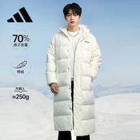 adidas 阿迪达斯 男女同款加厚保暖长款羽绒服