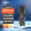 Lexar 雷克沙 DDR5 6000 16GB 电竞马甲条台式内存条16G  C32低时序 Thor雷神 6000MHz CL38-黑-16G单条