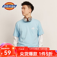 dickies纯棉短袖T恤男 夏季圆领休闲简约城市轻户外基本款百搭上衣 11799 晴空蓝 S