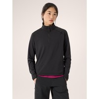 ARC'TERYX 始祖鸟 kyanite lightweight女半拉链 黑色卫衣