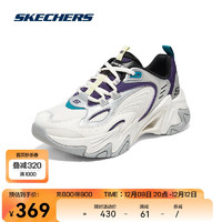 SKECHERS 斯凯奇 女士复古时尚百搭慢跑鞋896261 白色/多彩色/WMLT 38