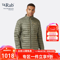 Rab 男士700蓬运动羽绒Microlight防泼水防撕轻量羽绒服403g QDB-16 绿色-LKH M