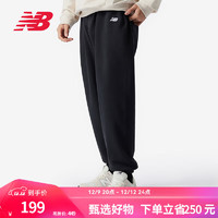 new balance 24男款舒适百搭系带休闲针织束脚运动长裤 BK AMP41519 L