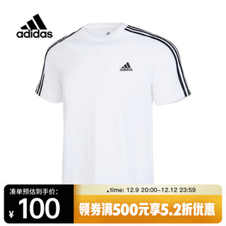 adidas 阿迪达斯 男子M 3S SJ T圆领短T恤 IC9336 XXL