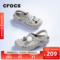 crocs 卡骆驰 洞洞鞋贝雅男鞋女鞋轻便耐磨一脚蹬拖鞋休闲鞋|10126 卵石色-2V3 39(240mm)