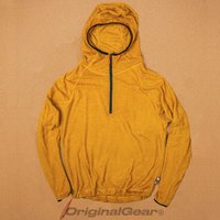 OG 原器 Primaloft Evolve超轻量 高透气保暖抓绒衣拉链连帽 P 绒 姜黄 M