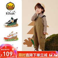 B.Duck 儿童松鼠带灯运动鞋跑步鞋（可选加绒）