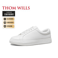 【王俊凯同款】ThomWills真皮小白鞋女款平底白色板鞋女秋冬WG041 白色WG041-2 6.5
