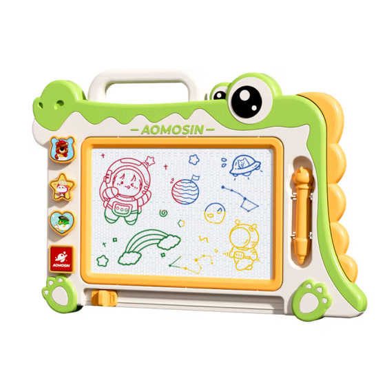 Aomosin 澳梦星 儿童超大号磁性画板+1画笔+4印章