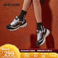 SKECHERS 斯凯奇 D'LITES系列 D'lites 女子休闲运动鞋 11959/BKW 黑色 37.5