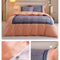 A类100%新疆长绒棉三件套被套纯棉全棉加厚磨毛被罩200x230秋冬季