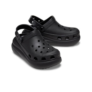 crocs 卡骆驰 王俊凯同款 经典泡芙洞洞鞋 |207521 黑色-001(含智必星) 37/38(230mm)