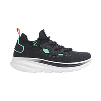 FREETIE云影漫步休闲米生态秋季透气公园减震慢跑运动鞋 花黑色 39