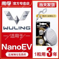 NANFU 南孚 适用于五菱NanoEV南孚传应CR2032汽车钥匙遥控器纽扣电池缤果星辰