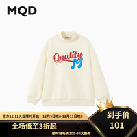 马骑顿（MQD）MQD冬季男大童潮酷休闲卡通套头卫衣 米白 110cm