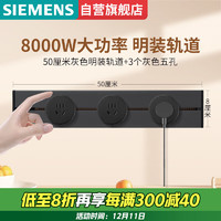 SIEMENS 西门子 8000W大功率轨道插套装50cm+3模块