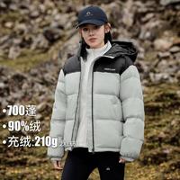 Pioneer Camp 拓路者 24年秋冬90绒撞色女式面包服连帽户外保暖