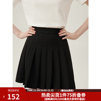 范思蓝恩懒人三件套 西装套装正装外套女职业通勤西服24FS11075 黑色半身裙 S