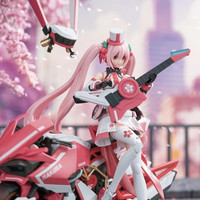 SOSKILL 圣斯基 樱花未来-粉色音爆挎斗摩托车可动拼装模型（带特典）