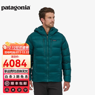 巴塔哥尼亚（Patagonia）男士户外冬季加厚外套保暖防寒连帽羽绒服800蓬 Fitz Roy 85500 DBGR L