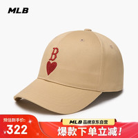 MLB棒球帽 男女帽子 鸭舌帽运动帽遮阳帽子休闲帽子3ACPH014N 波士顿队/淺米色
