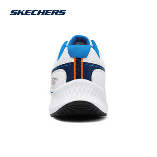 斯凯奇（Skechers）暮光跑鞋丨2024秋冬休闲跑鞋男女同款回弹轻质缓震运动跑步鞋 男款-白色/多彩色/WMLT 42