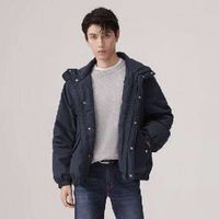 Levi's 李维斯 男士简约休闲可收纳风帽御寒羽绒服