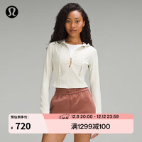 lululemon丨Waist-Seamed Nulu™ 女士腰部缝线拉链连帽衫 LW3HOPS 骨白 6