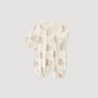 巴厘小猪宝宝秋装女宝小公主哈衣纯棉连体衣可爱娃娃领婴儿衣服秋冬 麋鹿仙子 73cm