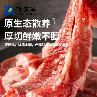 飞天羊内蒙厚切羊肉卷生鲜羊肉 冷冻火锅食材200g*5包装源头直发