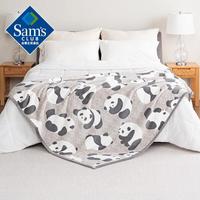 会员制仓储店Member's Mark 抗静电绒毯 熊猫 152cm(宽)X183cm(长)