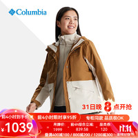 Columbia哥伦比亚三合一冲锋衣女24秋冬美拉德户外保暖热能防水外套XR4388 224 L