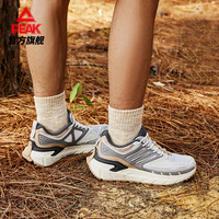 匹克昆仑越野跑鞋男鞋夏季户外跑步鞋透气耐磨防滑软弹运动鞋子 冰灰 42
