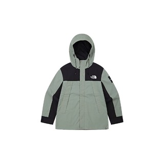 北面THE NORTH FACE 拼色印花连帽拉链冲锋衣夹克外套 男女同款