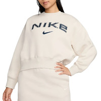 NIKE 耐克 女子AS W NSW PHNX FLC OOS LOGO 针织套头衫FV7675-104