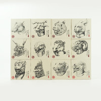 六妙白茶十二生肖纪念茶紧压白茶2018年福鼎茶叶老白茶100gX12沱 100g 12沱