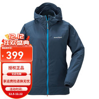 mont·bell女士户外防风皮肤衣Wind Blast连帽夹克运动跑步外套1103243 STBL水手蓝 M