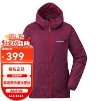 mont·bell女士户外防风皮肤衣Wind Blast连帽夹克运动跑步外套1103243 RAS紫红色 XS