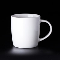 CEROUKY陶瓷杯马克杯泡茶水杯咖啡杯早餐杯毕业季企业logo私人个性 梦想白杯无 1个 350ml