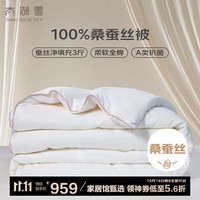 太湖雪【绸韵】蚕丝被100%桑蚕丝春秋被 全棉A类云朵面料 2.2*2.4m约5斤