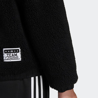 阿迪达斯 ADIDAS 三叶草 中性 MC SHERPA JKT 运动 夹克 HS2004 XL码 黑色/灰