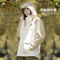 CAMEL骆驼冲锋衣男女款两件套可拆卸三合一抓绒/羽绒内胆男女工装 羽4 M